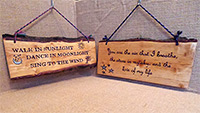 Lady Oak Wood - Shed signs